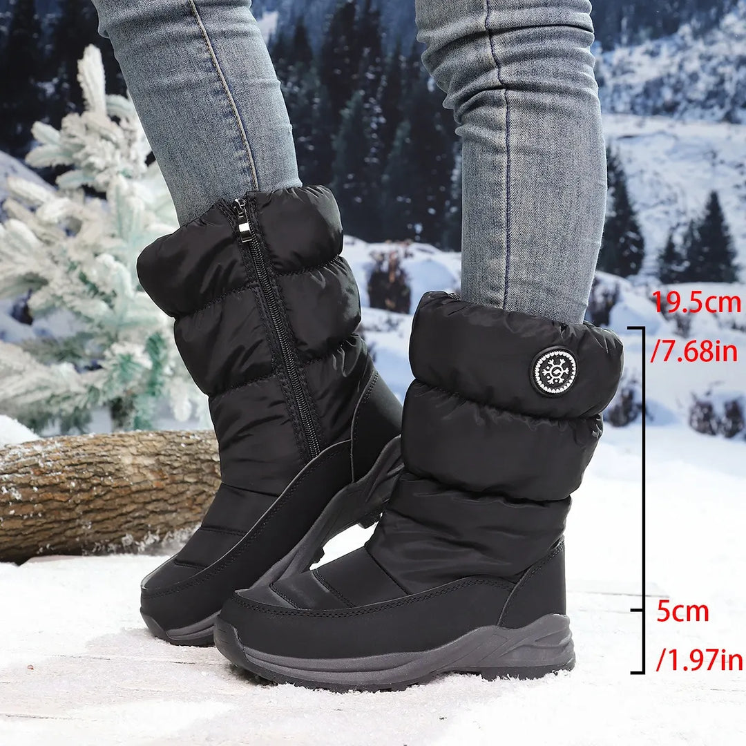 Maristella | Botas de Nieve de Media Caña con Forro Cálido y Suela Antideslizante