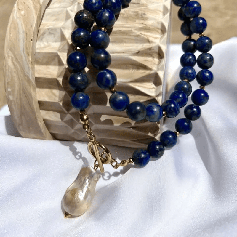 Havento | Collar Barroco Bohemio con Perlas y Detalles en Tonos Joya