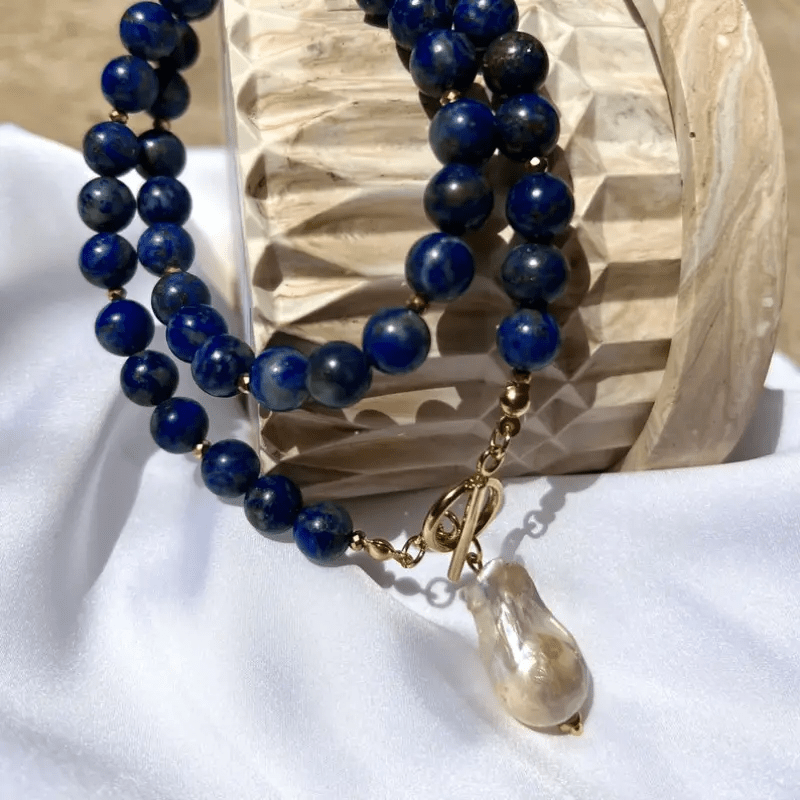 Havento | Collar Barroco Bohemio con Perlas y Detalles en Tonos Joya