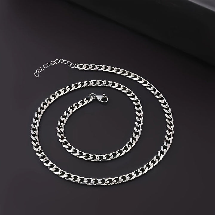 Tennyson | Conjunto de Collar y Pulsera de Cadena con Estilo Urbano Moderno