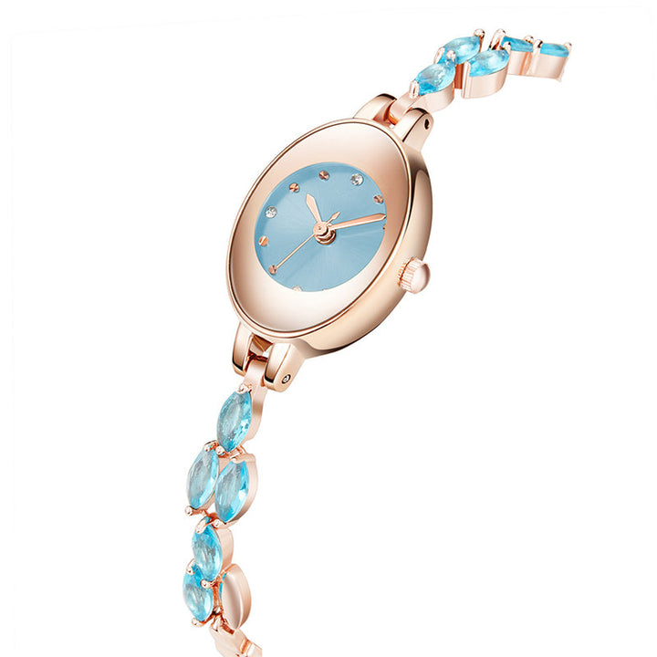 Doreya | Reloj de pulsera para mujer con zirconias de colores