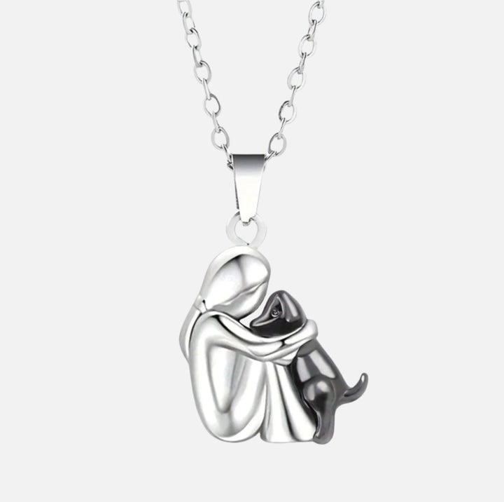 Novira | Collar con colgante de abrazo eterno para mascota