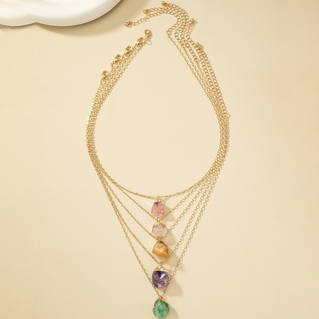 Taria | Collar Minimalista con Colgante Irregular Chapado en Oro