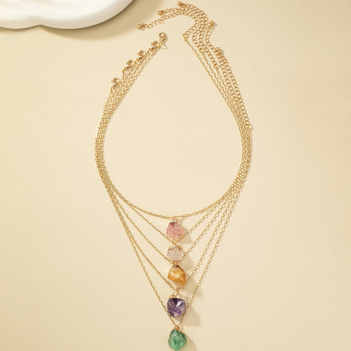 Taria | Collar Minimalista con Colgante Irregular Chapado en Oro