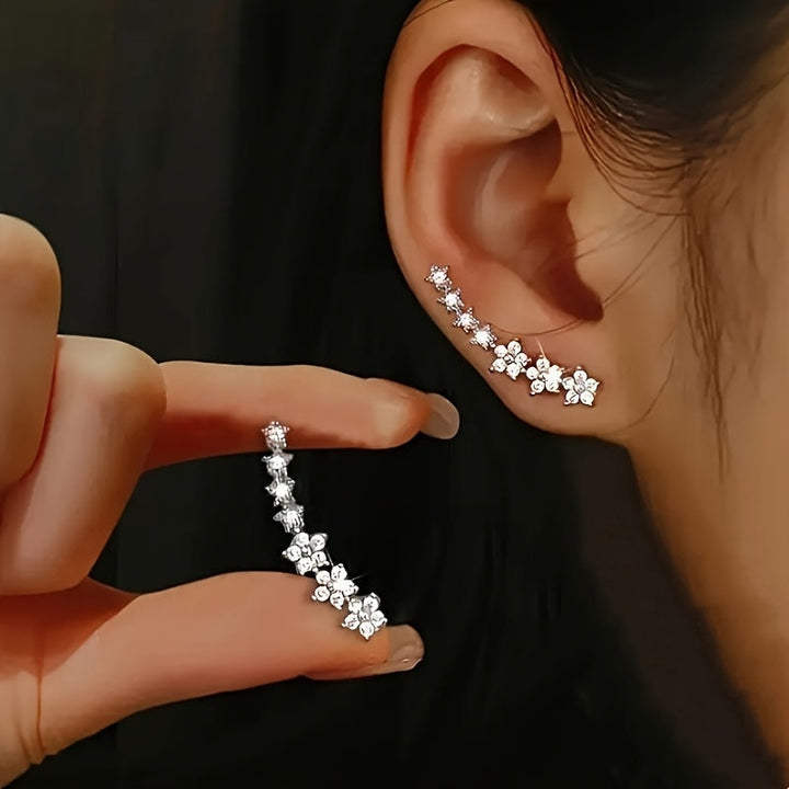 Soreya | Aretes Florales Elegantes con Estilo Atemporal