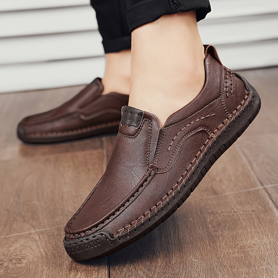 Zorvik | Mocasines Británicos para Hombre con Costuras Artesanales y Suela Antideslizante