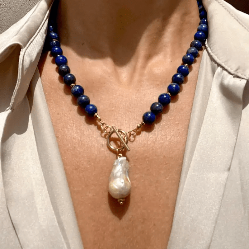 Havento | Collar Barroco Bohemio con Perlas y Detalles en Tonos Joya