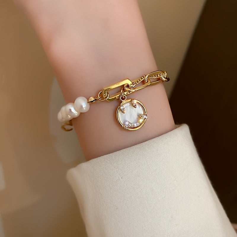 Wrenna | Pulsera Elegante de Perlas Naturales con Estilo de Lujo