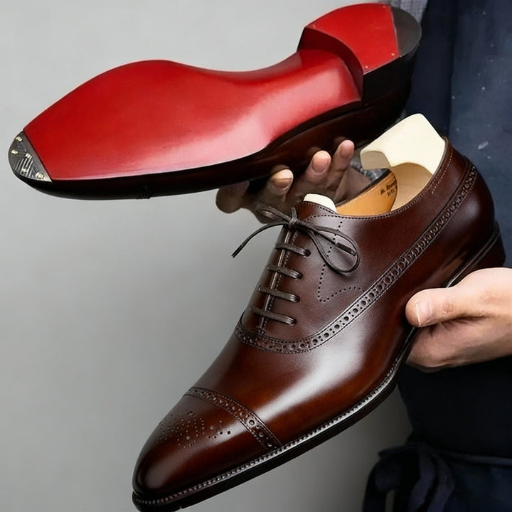 Valcero | Zapato Oxford Brogue Clásico en Cuero