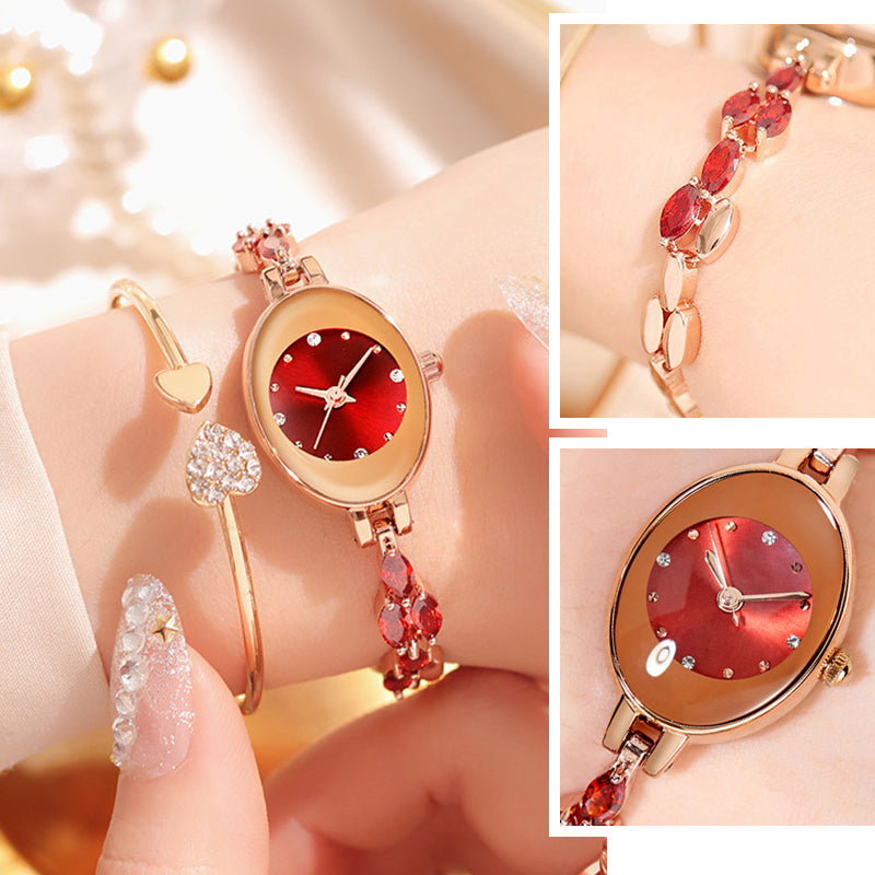 Doreya | Reloj de pulsera para mujer con zirconias de colores