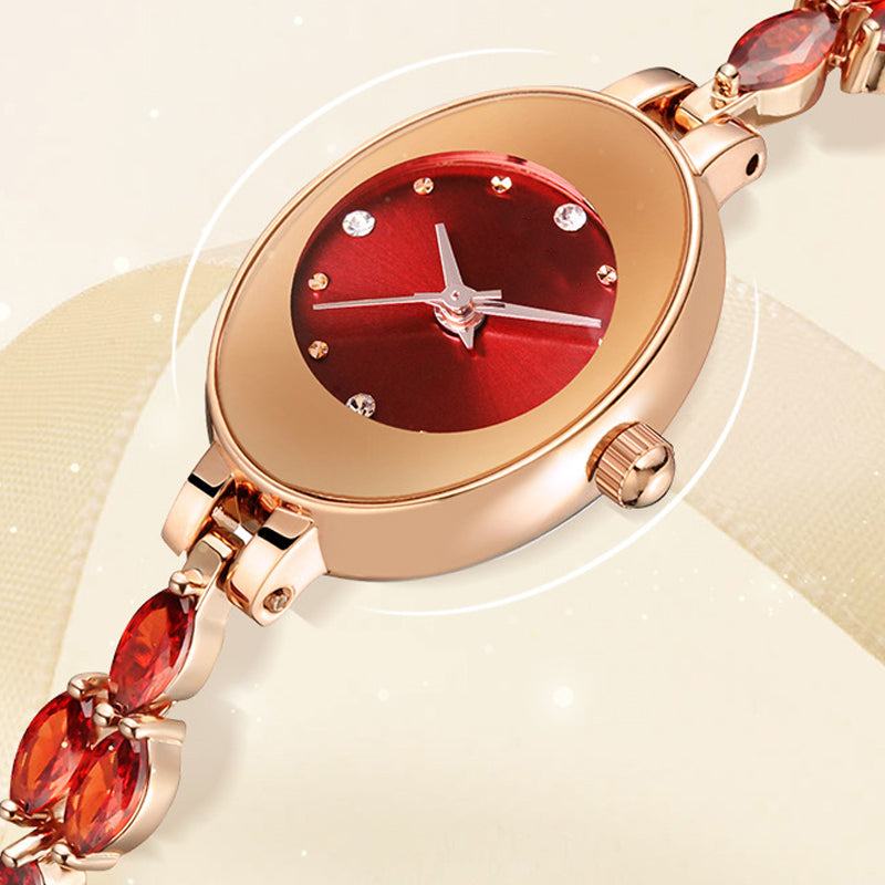 Doreya | Reloj de pulsera para mujer con zirconias de colores