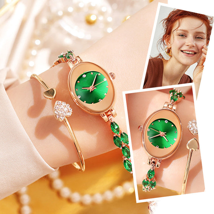 Doreya | Reloj de pulsera para mujer con zirconias de colores