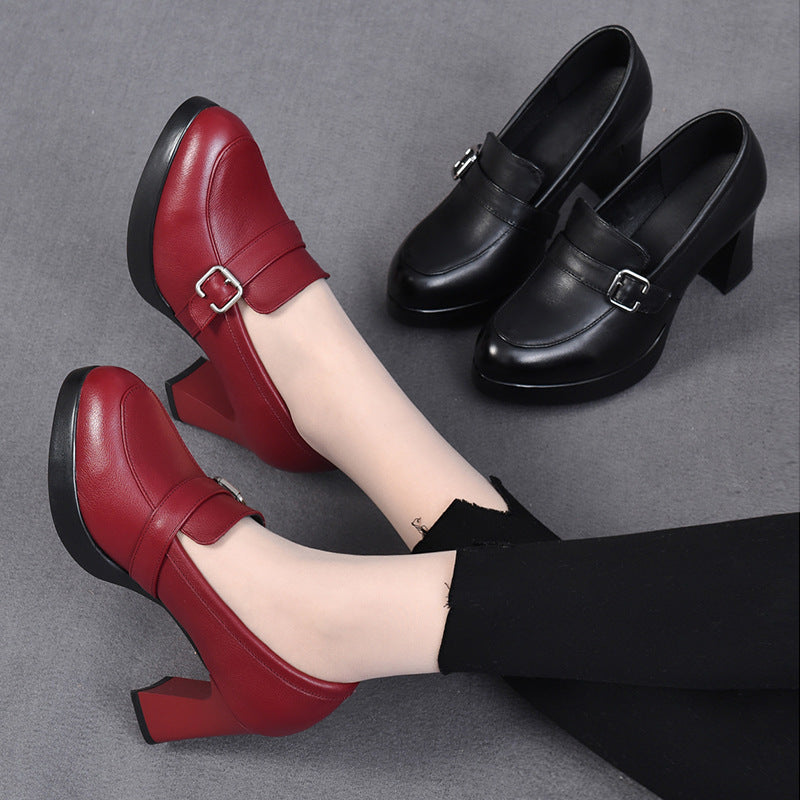 Odette | Zapatos de cuero versátiles con tacones