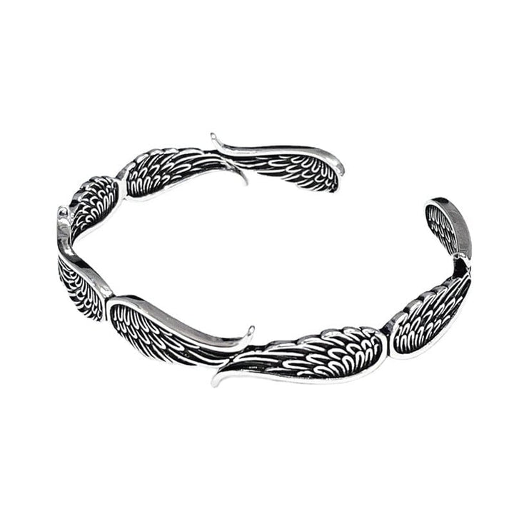 Celestium | Pulsera Vintage con Alas de Ángel en Plata