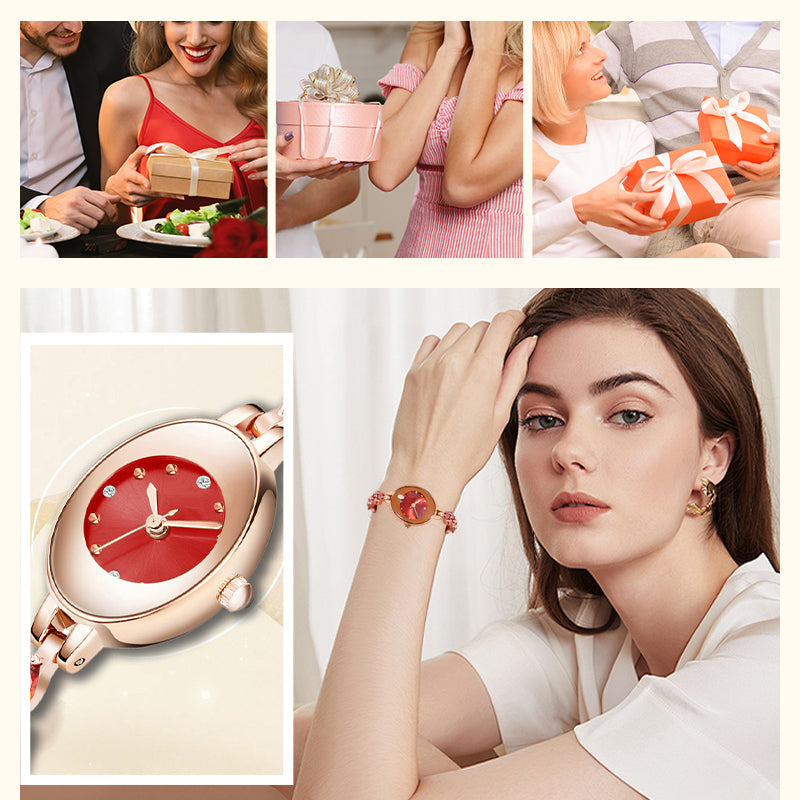 Doreya | Reloj de pulsera para mujer con zirconias de colores
