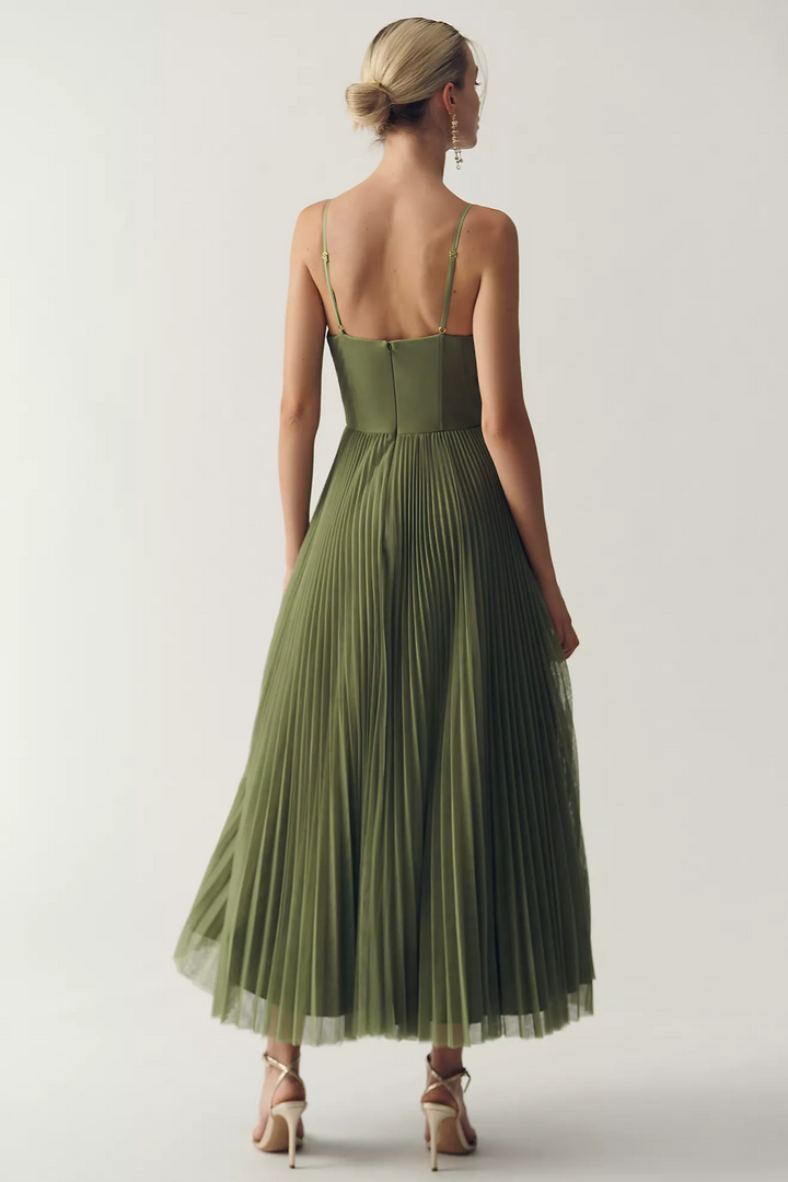 Heidi | Vestido Midi con Corsé Estructurado