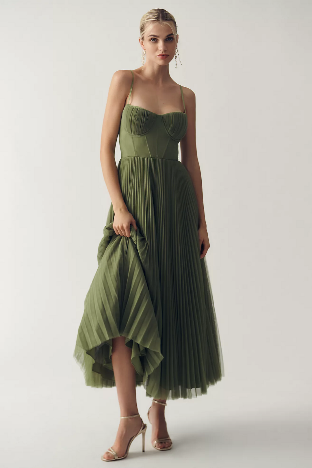 Heidi | Vestido Midi con Corsé Estructurado