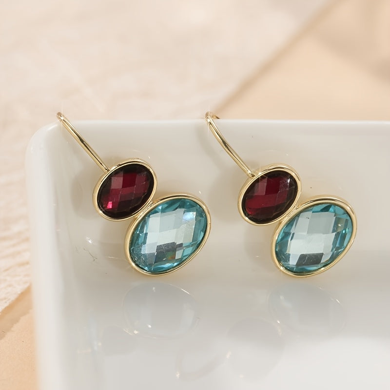 Perla | Aretes Colgantes Ovalados con Diseño Artesanal Elegante