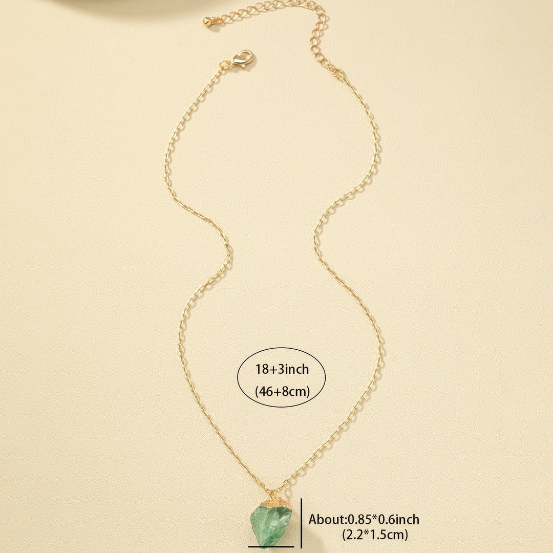 Taria | Collar Minimalista con Colgante Irregular Chapado en Oro
