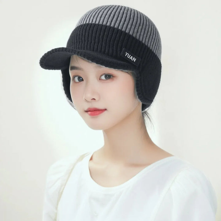 Elvaro | Gorra Térmica de Punto con Visera y Orejeras