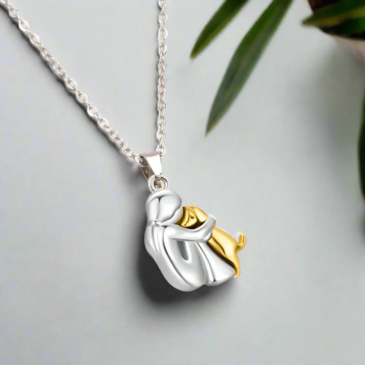 Novira | Collar con colgante de abrazo eterno para mascota