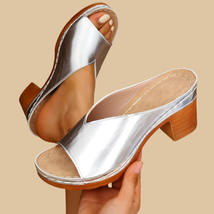 Javora | Sandalias Ortopédicas de Tacón Alto Chunky