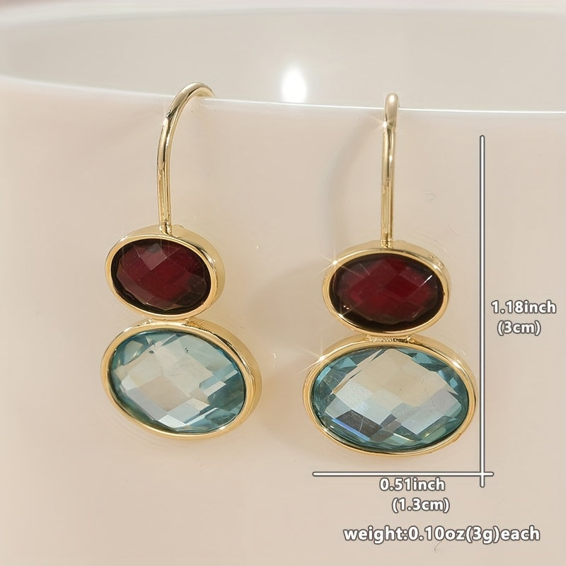Perla | Aretes Colgantes Ovalados con Diseño Artesanal Elegante