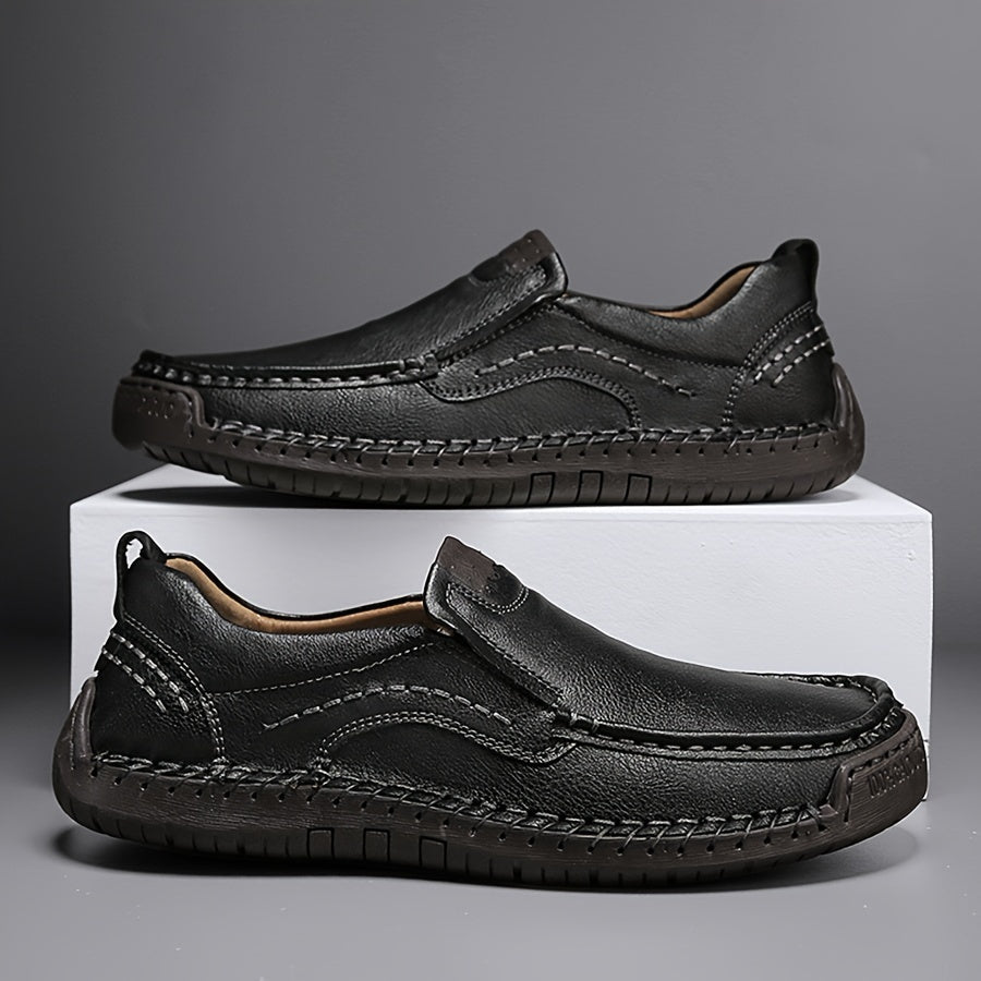 Zorvik | Mocasines Británicos para Hombre con Costuras Artesanales y Suela Antideslizante
