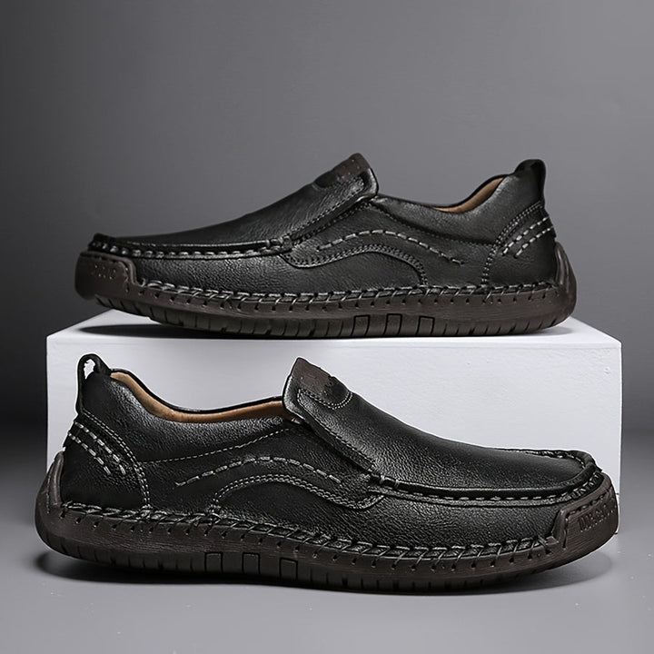 Zorvik | Mocasines Británicos para Hombre con Costuras Artesanales y Suela Antideslizante