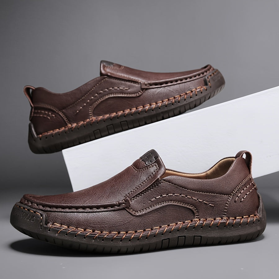 Zorvik | Mocasines Británicos para Hombre con Costuras Artesanales y Suela Antideslizante