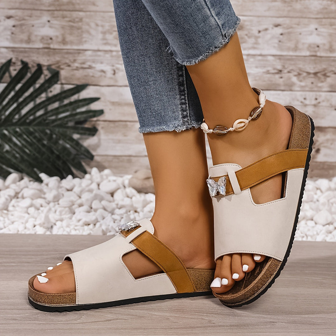 Yelena | Sandalias Abiertas con Estilo Vintage