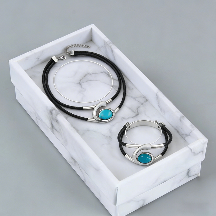 Suri  | Conjunto de collar y pulsera estilo vintage boho