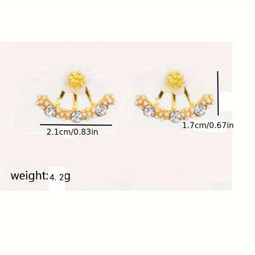 Faye | Aretes Elegantes de Flor con Estilo Coreano