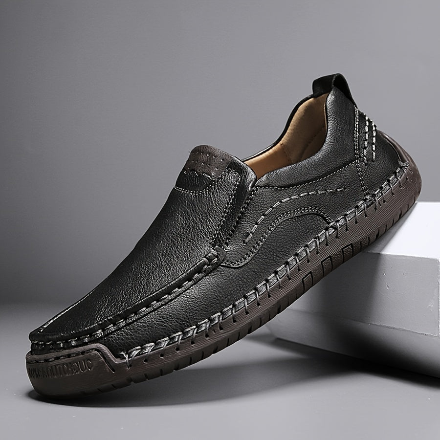 Zorvik | Mocasines Británicos para Hombre con Costuras Artesanales y Suela Antideslizante