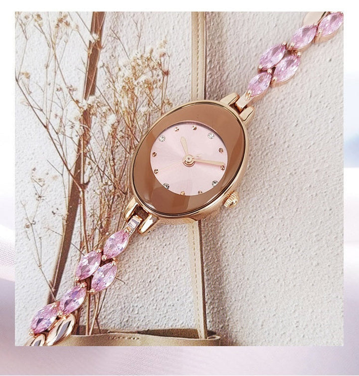 Doreya | Reloj de pulsera para mujer con zirconias de colores