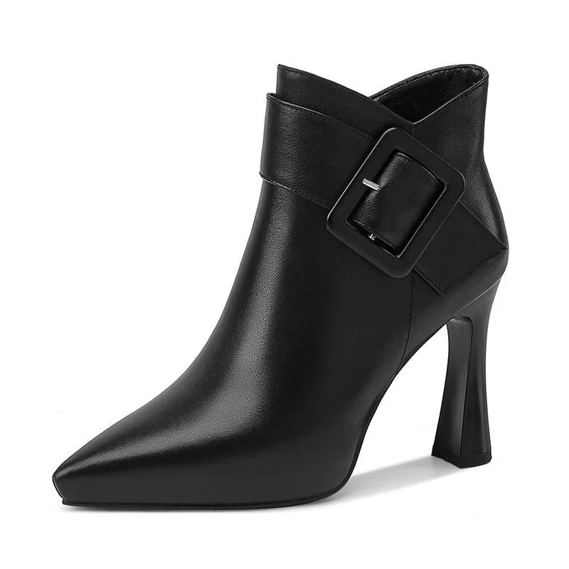 SORELLI | Botines Elegantes con Tacón y Hebilla