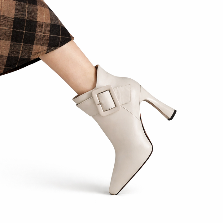 SORELLI | Botines Elegantes con Tacón y Hebilla