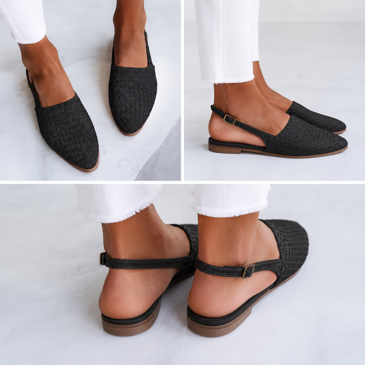 Bianka | Mocasines Trenzados con Correa Trasera y Diseño Cómodo