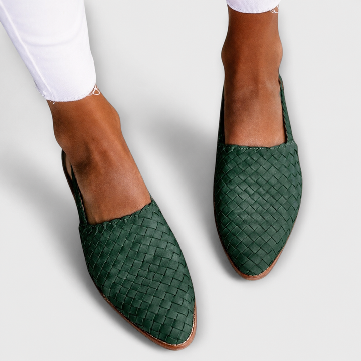 Bianka | Mocasines Trenzados con Correa Trasera y Diseño Cómodo