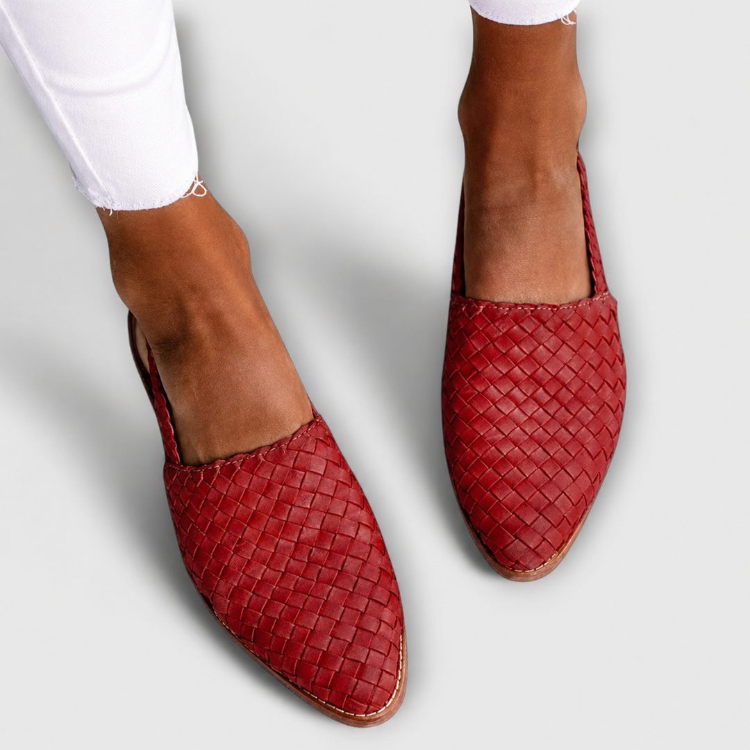 Bianka | Mocasines Trenzados con Correa Trasera y Diseño Cómodo