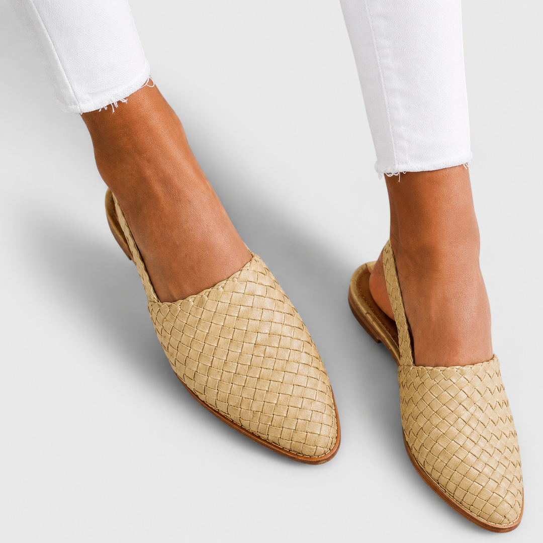 Bianka | Mocasines Trenzados con Correa Trasera y Diseño Cómodo