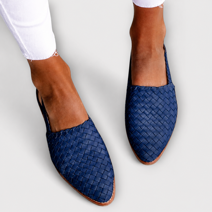 Bianka | Mocasines Trenzados con Correa Trasera y Diseño Cómodo