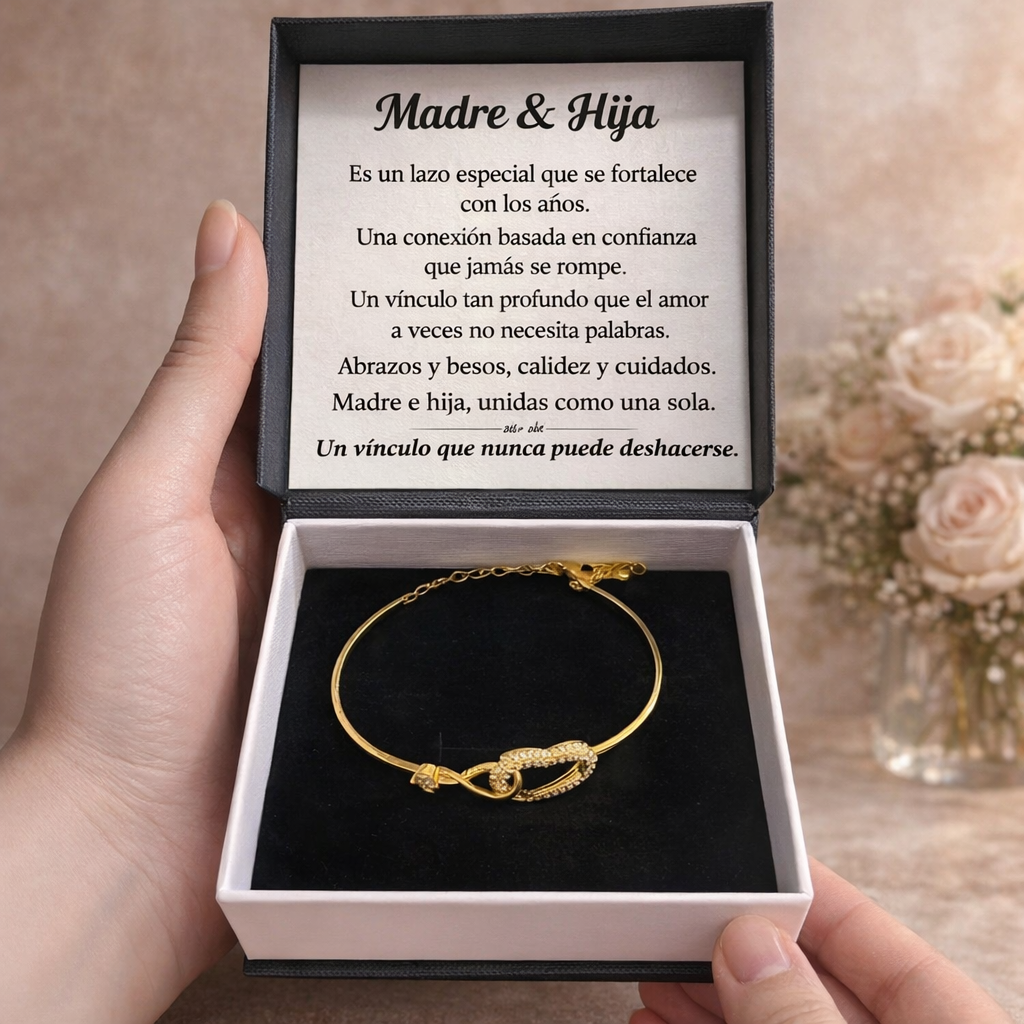Evelessa | Pulseras a juego para mamá e hija con infinito