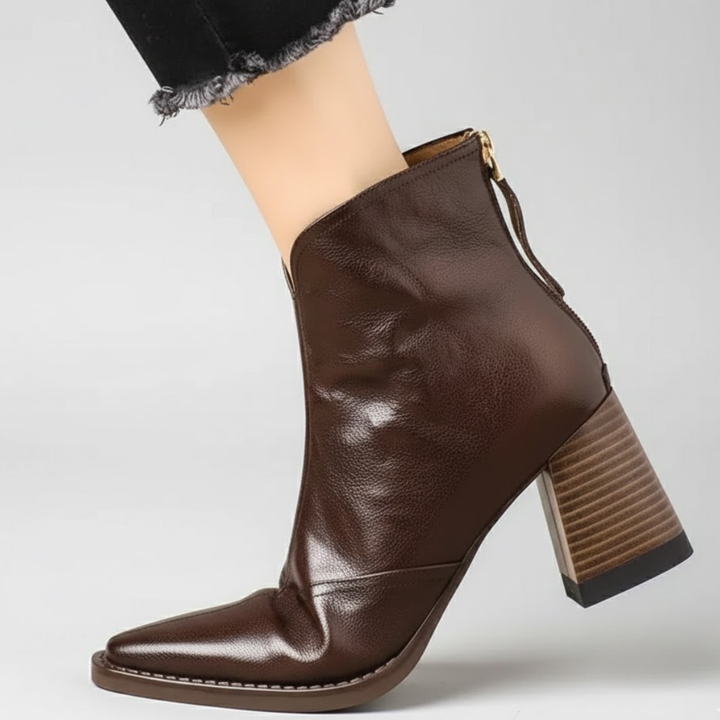 Cavelle | Botines de lujo cómodos con tacón medio estilizado