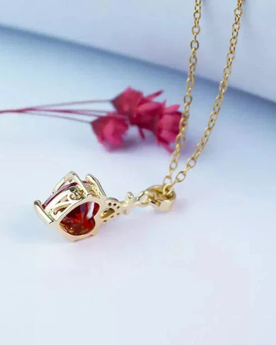 Aurelienna | Collar del Sagrado Corazón de Jesús con Baño de Oro