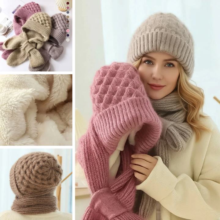 Solmira | Gorro y Bufanda Cortaviento Polar