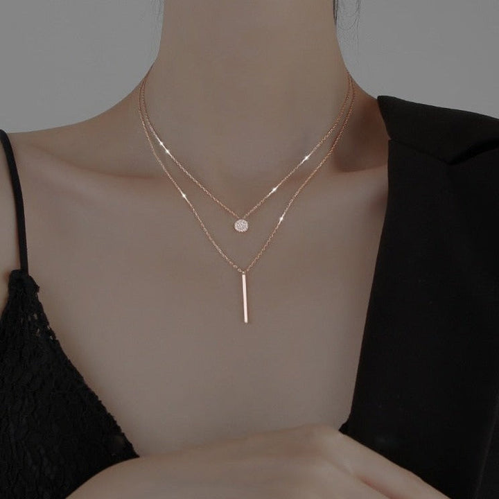Oona | Collar Doble en Capas con Diseño Elegante y Moderno