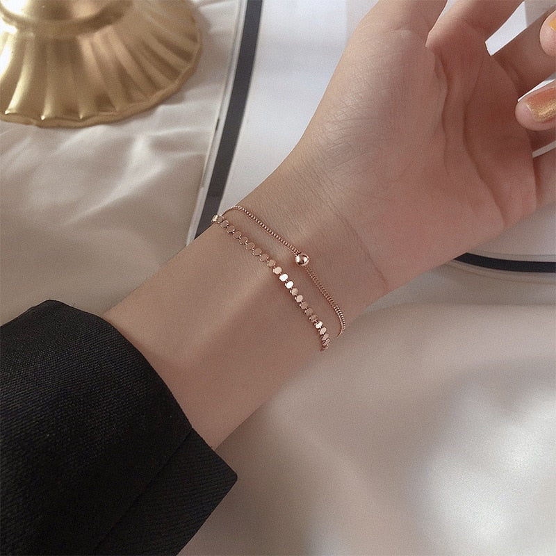 Siennae | Pulsera Doble en Capas con Diseño Elegante y Ajuste Delicado