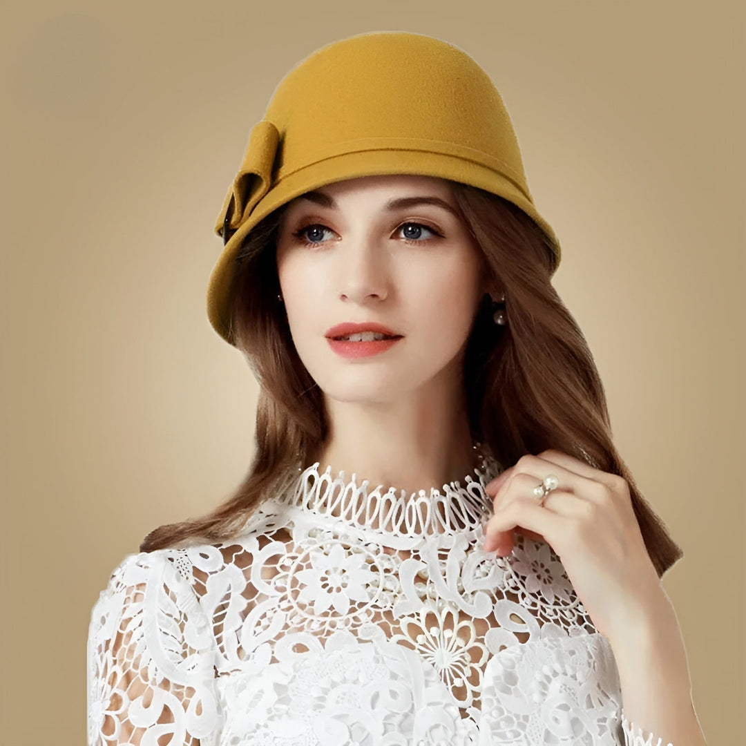 Aubrielle | Sombrero Cloche de Estilo Vintage