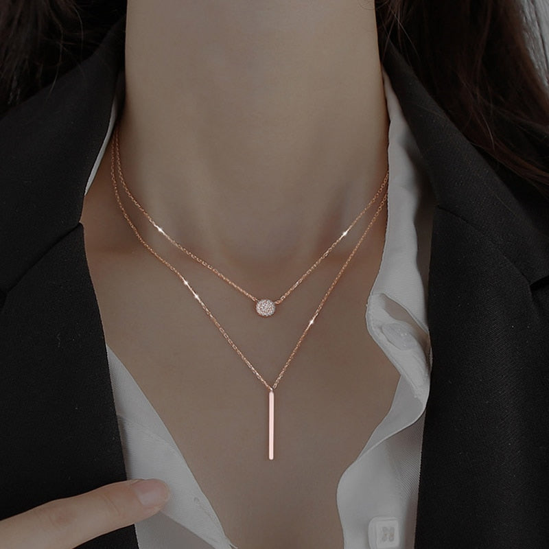 Oona | Collar Doble en Capas con Diseño Elegante y Moderno